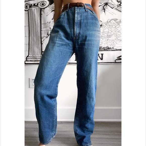 Vintage Blue Wash Rustler Jeans - Picture 1 of 3